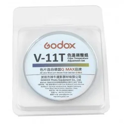 Godox V-11T Juego de filtros de gel para corrección de temperatura