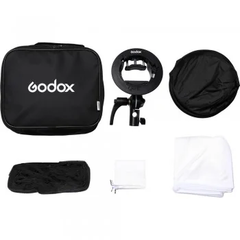 Godox SGGV6060 Utomhusblixt Kit S2 fäste Softbox galler
