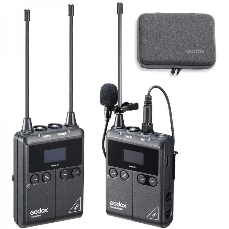 Godox WMicS1 Kit Système de microphone Lavalier sans fil