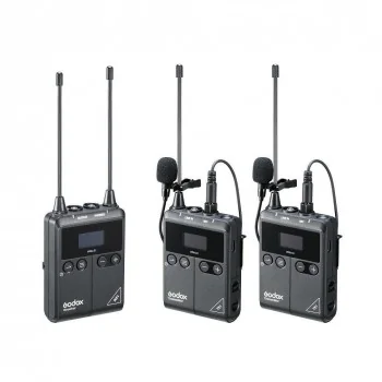 Godox WMicS1 Kit 2 Système de microphone Lavalier sans fil