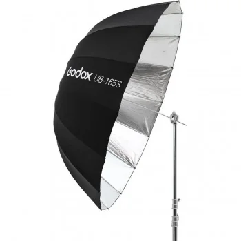 Godox UB-165S guarda-chuva parabólico prateado