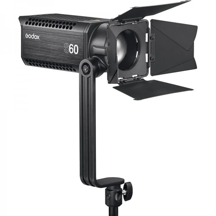 Godox S60 Lámpara LED con lente de enfoque y aletas