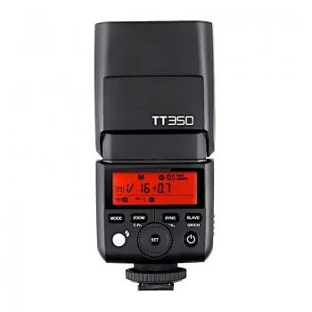 Flash a slitta Godox TT350 Speedlite per fotocamere Pentax