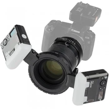 Macro Set Irix Lens 150mm Dragonfly + Godox MF12 K2 for Canon