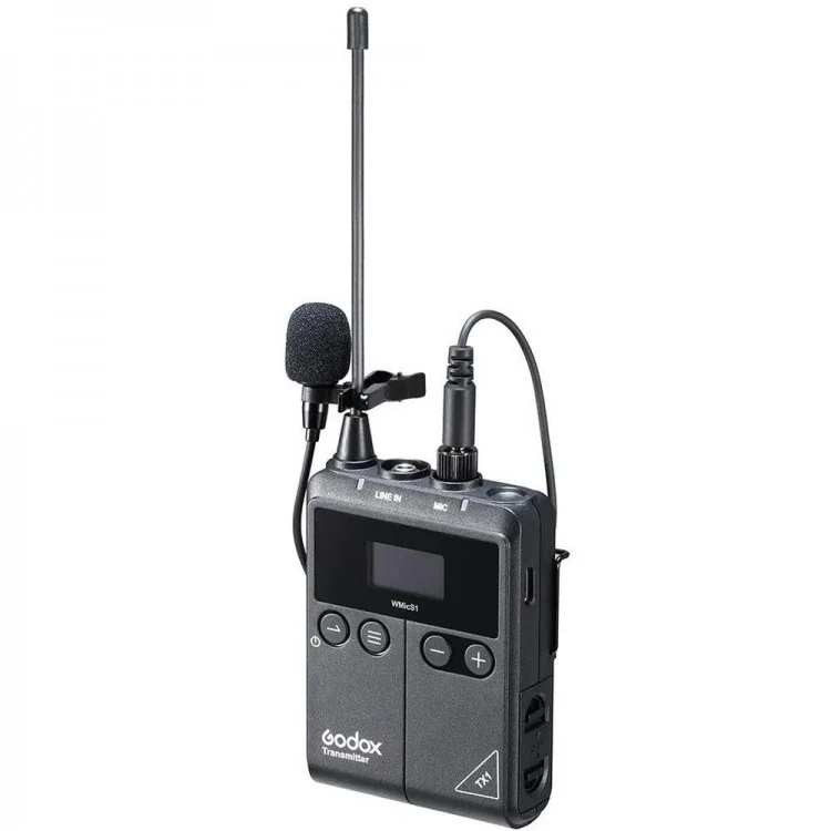 Microphone sans fil portatif radio UHF avec récepteur - Alimenté