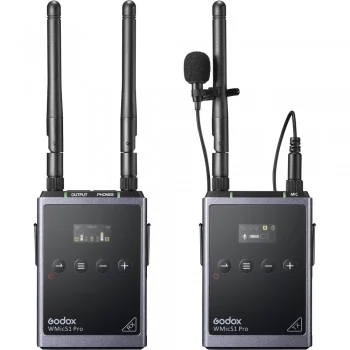 Godox WMicS1 Pro Kit Système de microphone Lavalier sans fil