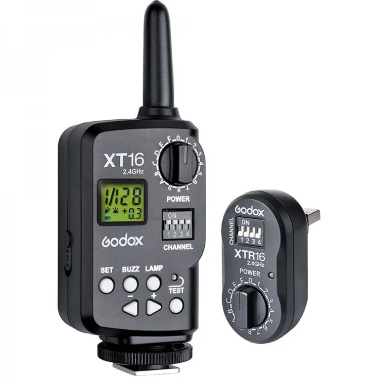 Godox XT16 2,4 GHz Flash Trigger Kit (Transmitter and Receiver)