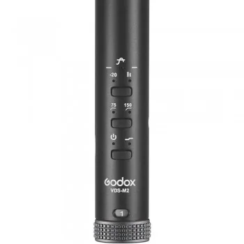 Godox VDS-M2 Supercardioide Microfone Shotgun de Montagem em Câmera