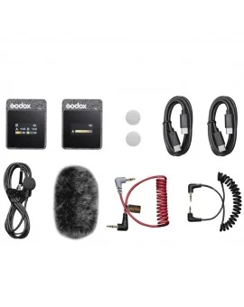 Godox MoveLink II M1 Système de microphone numérique sans fil compact (Noir)