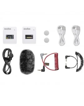 Godox MoveLink II M1 Sistema Compacto de Microfone Digital Sem Fio (Branco)