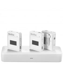 Godox MoveLink II M2 Compact Digital Wireless Microphone System (White)