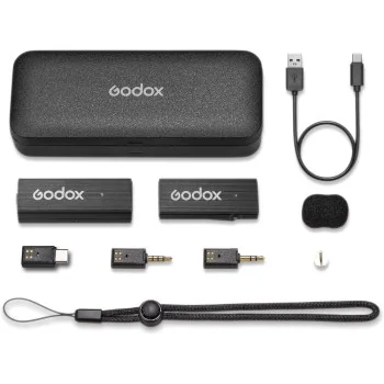 Godox MoveLink Mini UC Kit 1 (Klassiek Zwart) 2,4 GHz Microfoonsysteem