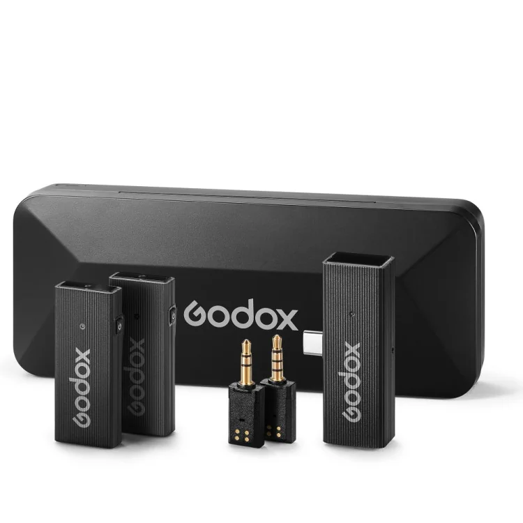 Godox MoveLink Mini UC Kit 2 (Klassiek Zwart) 2,4 GHz Microfoonsysteem