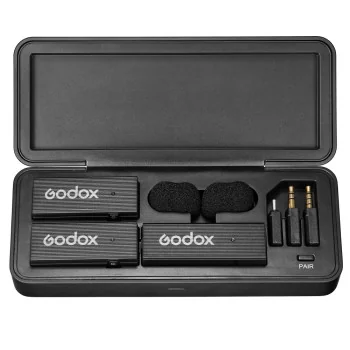 Godox MoveLink Mini UC Kit 2 (Klassisk Svart) 2,4 GHz Mikrofonsystem
