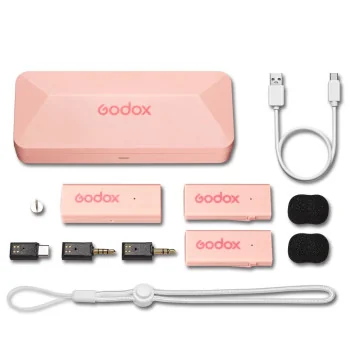 Godox MoveLink Mini UC Kit 2 (Cherry Pink) 2,4 GHz Microphone System