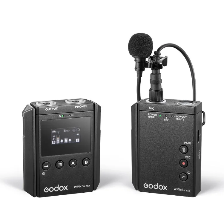 Godox UHF Trådlöst Mikrofonsystem WMicS2 Kit 1