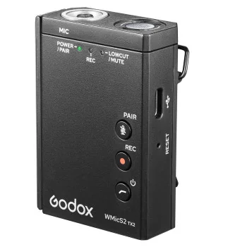 Godox UHF Trådlöst Mikrofonsystem WMicS2 Kit 2