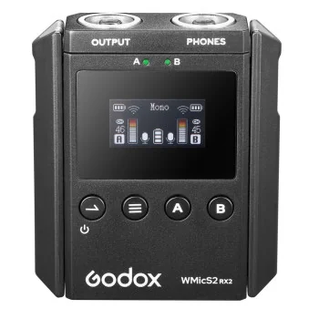 Godox WMicS2 Sistema microfonico wireless UHF Kit 2