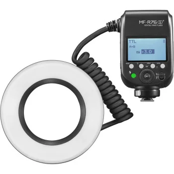 Godox MF-R76S+ Macro Ring Flash para Fotografia Dental para Sony