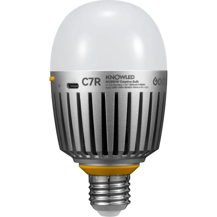 Ampoule créative Godox C7R RGBWW Knowled avec batterie Li-ion