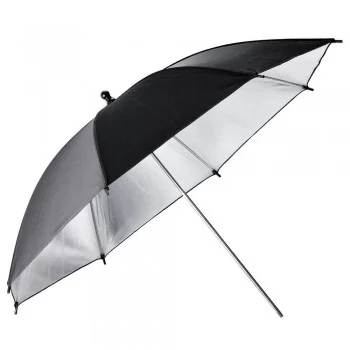 Paraguas Godox UB-002 negro y plateado 84cm