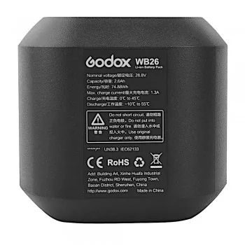 Batería Godox WB26 para AD600 Pro TTL