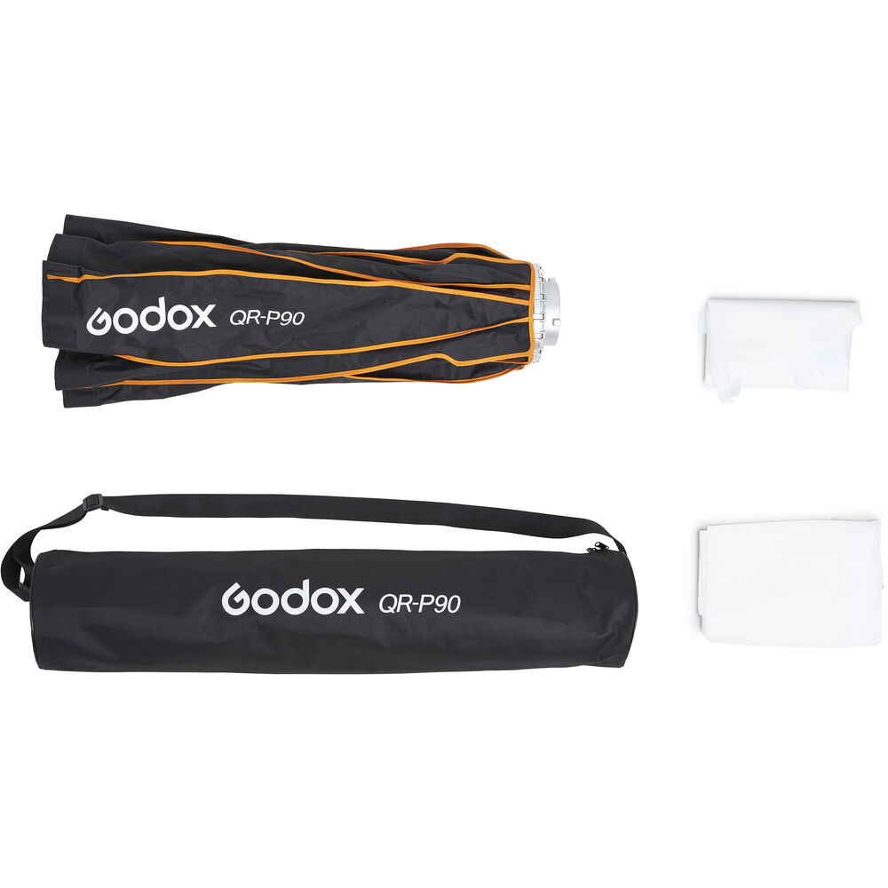Godox QR-P90 90cm Quick Set-up Parabolic Softbox Bowens mit Grid Tasche 